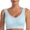 Ropa interior para mujer Fitness Running A prueba de impactos Talla grande Sujetador deportivo Almohadillas Profundas en U Sin Aro de Acero Reúne Chaleco Deportivo de Yoga