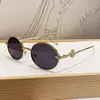 Gafas de Sol Metálicas Redondas Estilo Hip-Hop Moda Europea y Americana Forma de Serpiente Dorada Y2K Sexy Populares Gafas de Sol Transfronterizas