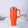 Copo de Gelo Portátil, Copo com Canudo Transfronteiriço, Copo de Água de Aço Inoxidável, Copo de Água com Alça, Copo Térmico de Grande Capacidade com Tampa