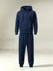 Conjunto de moletom esportivo casual unissex de cor sólida simples, roupas de tamanho europeu para casais para primavera e outono, transfronteiriço