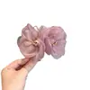 Pente de Cabelo Flor de Renda com Strass Brilhante Estilo Menina Doce Coreana Pente Lateral para Franja Presilha de Cabelo Versátil da Moda Acessório de Cabelo