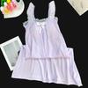[Algodón Yunduo] Peishi de Abanico # Suéter de Verano para Mujer Ropa de Casa con Almohadillas en el Pecho y Camisones