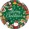 Novo Conjunto de Decoração de Festa de Aniversário de Natal em Desenho Animado: Bandeja de Papel, Guardanapo de Papel, Bandeirinha, Toalha de Mesa, Louças
