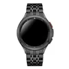Adequado para pulseira Samsung galaxy watt4 aço inoxidável sete-planta cinto de aço curvo fivela plana 42/46mm em estoque