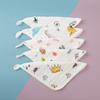 Pañuelo de gasa de algodón de doble estampado de alta densidad 30*30CM toalla facial toalla de leche toalla para saliva toalla cuadrada de algodón peinado