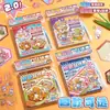 Libro de Pegatinas de Mini Paisajismo, Divertido Libro de Colección de Escenas Miniatura de Animales Pequeños, Cabaña Estéreo 3D, Soporte para Niños para Dropshipping