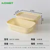 Caixa de embalagem descartável, marmita de amido de milho, recipiente biodegradável para levar comida leve com tampa, apto para micro-ondas, formato redondo
