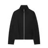Ropa Europea y Americana Transfronteriza para Mujer AliExpress Venta Caliente Moda Casual Tendencia Chaqueta Cardigan con Cuello Alto y Cremallera