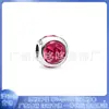 Pulsera Pandora de Cobre Blanco Plateado 925 con Cuentas Plateadas y Colgante de Cuenta de Siete Colores Trilateral para Accesorios DIY
