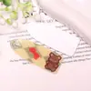 Fofa Menina Desenho Urso Estampa Glitter Acrílico Aplique DIY Grampo de Cabelo Grampo de Cabelo Capa de Celular Flor de Sapato Acessórios