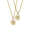 Collar de lujo estilo francés con cadena de clavícula de acacia con incrustaciones de diamantes, de acero de titanio y oro de 18 quilates, resistente a la decoloración, de alta calidad, para mujer.