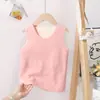Colete Térmico Infantil com Fleece, Roupa Íntima Sem Costura para Outono e Inverno, Patch de Proteção para a Barriga, Colete Roupa Íntima de Base para Meninos e Meninas