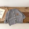 Roupas de Bebê Recém-nascido Estilo Coreano Roupas de Primavera Casaco Suéter de Manga Longa para Bebê Cardigan Tricotado Urso de Cinco Cores
