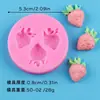 Molde de Silicona con Forma de Fruta DIY Fresa Piña Uva Decoración de Pastel Molde de Resina