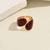 Anillos Cruzados Europeos y Americanos para Mujer, Diseño Geométrico de Nicho con Efecto de Goteo de Aceite, Sensación de Alta Gama, Anillo de Lujo Ligero, Joyería Versátil de Alta Gama