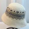 Sombrero de Lana Cálido Estilo Japonés para Otoño e Invierno con Protección para las Orejas Sombrero de Cuenca Sombrero Pequeño Corea del Sur Jacquard Vintage para Cabeza Grande Sombrero de Pescador Tejido