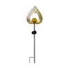 Luz Ambiente LED de Ferro Forjado Estilo Europeu Alimentada por Energia Solar Plug-in Exterior à Prova d'Água Decorativa para Gramado Jardim Pátio