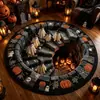 Alfombra de sala de estar de Halloween transfronteriza, resistente a la suciedad y fácil de limpiar, alfombra de terciopelo de cristal para el hogar, alfombra de área grande de cobertura total para sofá y mesa de centro