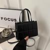Moda Elegante Nova de Início de Primavera 2026 Bolsa de Ombro Único para Mulheres, Bolsa Transversal Casual, Estilo Coreano Simples Xadrez Pequena Quadrada Tendência