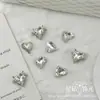Wuzhou K9 Jia Xiaoya coração torto 12x13 sulco arte de unhas fundo pontudo colar pulseira diy super brilhante sensação de alta qualidade