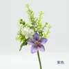 Flores Artificiales para Montaje de Escena de Boda, Arreglos Florales, Decoraciones para Escaparates de Centros Comerciales, Flores Artificiales, Flores Atadas a Mano de Flor de Loto con Astas de Ciervo