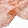 Tela de Algodón Tens Estampada de Seda Lino Naranja Cálido Tie-Dye para Vestido Falda de Gasa