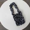 Bolsa de compras de moda con impresión personalizada transfronteriza, nueva, de gran capacidad, con tecnología retráctil y diseño de escamas de pescado.