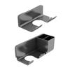 Estante de almacenamiento para secador de pelo, soporte para taladro de inodoro sin perforaciones, soporte para secador de pelo de pared para baño