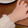 Pulsera Pequeña y Delicada de Plata de Ley 925 para Mujer Estilo Coreano Simple Ins Estilo Cool Lujo Accesible Colección de Pulseras Delicadas