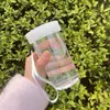 Mini Copo de Água, Fofo, Compacto, Conveniente, à Prova de Vazamentos e Resistente a Quedas, Copo de Chá Simples de Plástico, Copo com Corda para Estudantes Homens e Mulheres