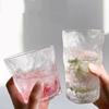 Taza de Vidrio con Patrón Glaciar Estilo Ins para Beber Agua, Taza de Regalo para Evento Promocional, Venta al por Mayor de Tazas de Café, Taza de Vidrio Ecológica