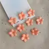 Color sólido chapado flor de cinco pétalos DIY estilo antiguo accesorio para el cabello horquilla componentes materiales acrílico cuentas sueltas coloridas venta al por mayor
