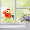 Pegatinas de vidrio creativas de pene pequeño alternativo de dibujos animados, autoadhesivas visuales de doble cara, pegatinas decorativas para vidrio de ventana BR0442C