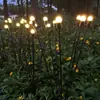 Nuevas Luces de Suelo Solares con Flores Artificiales Transfronterizas, Luces Decorativas para Césped, Impermeables para Patio, Puntos Escénicos de Girasol, Luces LED