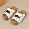 2025 Nueva Moda de Verano Pantuflas Versátiles para Mujer Pantuflas Birkenstock con Plataforma para Exterior Pantuflas de Playa