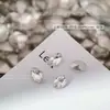 Rhinestones Blancos de Espalda Puntiaguda para Uñas, Deslumbrantes Rhinestones de Vidrio Blancos Transparentes Gruesos Cuadrados Irregulares con Forma de Corazón en Forma de Caramelo de Roca para Decoración de Uñas