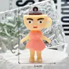Llavero Caja Sorpresa Figura Shan Hai Jing Llavero Colgante Shan Guo Shan Hai Jing Figura de Palo de Madera de Goma Blanda 3D Pvc