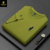 Camiseta de manga corta con cuello redondo y diseño de dragón Penson para hombre, estilo Paolo, informal, holgada, transpirable, de color sólido, novedad de verano de 2025.