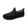 Sapatos Mocassins Estilo Coreano para Mulheres 2026 Inverno Pelúcia Slip-On Sapatos de Algodão Quentes Casuais Planos Sapatos de Pelo para Mulheres