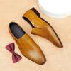 [Exclusivo VIP] Zapatos de Verano con Cortes en Piel para Hombre, Piel Genuina Transpirables Casual de Negocios Slip-On Zapatos Británicos Perezosos