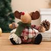 Decoraciones Navideñas Nuevas Transfronterizas Adornos Colgantes de Muñeco de Nieve Muñecas Tejidas Sombreros de Navidad Exhibidores de Ventanas Árboles de Navidad