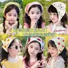 Accesorios para el Cabello de Primavera y Verano para Niñas, Estilo Pastoral, Diadema Linda de Encaje con Calados, Diadema Integrada de Pañuelo Triangular