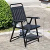 Juego de Mesa y Sillas de Café para Exteriores de Tres Piezas Balcón Exterior Patio Mesa y Sillas de Ocio al Aire Libre Silla Especial de Plástico con Respaldo para Mahjong