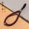 Cinnabar Llavero Colgante Cadena Año de Nacimiento del Zodíaco Buda para el Año del Caballo Creativo Unisex Paz Plata Pura Jade Hetian
