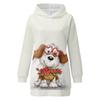Sudadera nueva de 24 años con estampado navideño, suéter holgado europeo y americano transfronterizo de muñeco de nieve, impresión digital a D-made