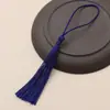 Marcador de Página com Borla de Nó Chinês DIY Feito à Mão Estilo Antigo Pingente de Lanterna Borla Vertical Pequeno Ventilador de Borla Pingente Decoração