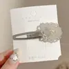 Pinza BB única y elegante para mujer, linda y simple, con un ambiente dulce y encantador, un accesorio para el cabello con pinza para flequillo de atmósfera única y dulce