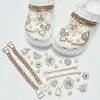 2026 Moda Nuevo Versátil Zueco de Oso con Cuentas Accesorios para Zapatos DIY Dijes Desmontables para Zapatos Hebillas de Zapatos de Alta Gama