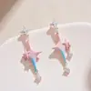 Brincos redondos geométricos novos para a primavera e o verão de 2025 brincos de flor de menina doce de alta qualidade brincos com senso de design