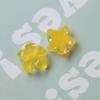 Parche de flor de purpurina fresca y pequeña japonesa y coreana, accesorios de resina para hacer tú mismo, pendientes bonitos, accesorios para el cabello, material de carcasa de teléfono móvil al por mayor